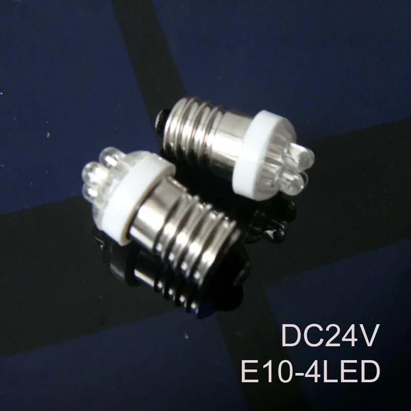 High quality 24v E10 led Indicator light,24v E10 led bulb,24v e10 led lights free shipping 12pcs/lot