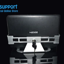 Алюминиевый сплав Противоугонный дисплей для ноутбука Подставка с замком безопасности и ключом 13-19 дюймов держатель для ноутбука Bracke