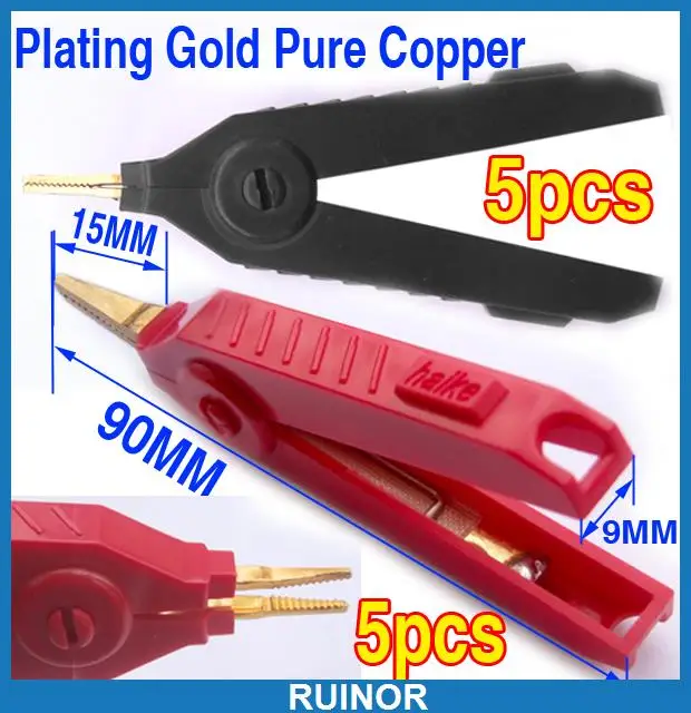 

10pcs Copper Car Battery Clip Alligator Clip Test Clamp