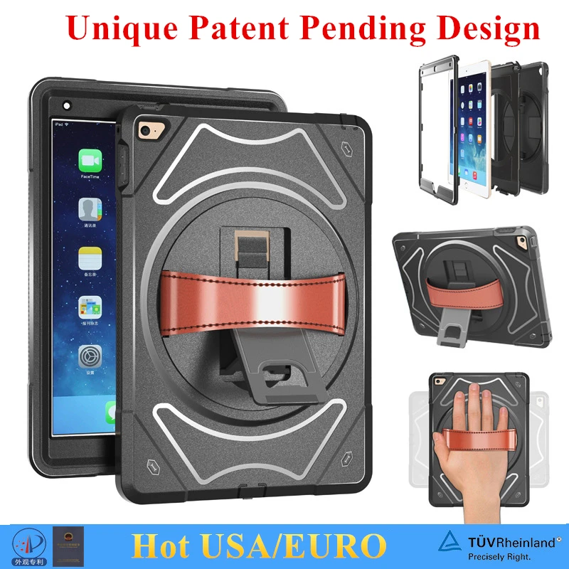 

Case for Apple iPad AIR 2 / iPad 6 Cover High Impact Resistant Hybrid Three Layer Heavy Duty Armor Full Body Protector
