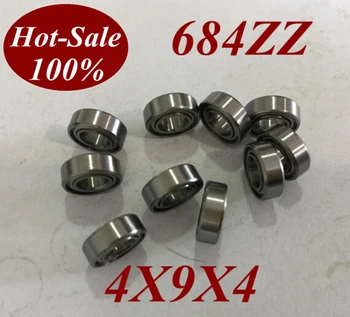 

500pcs Low noisy 684 ZZ 684ZZ 684Z 684-ZZ 4X9X4 MM Deep groove ball bearing micro miniature small bearing motor bearing