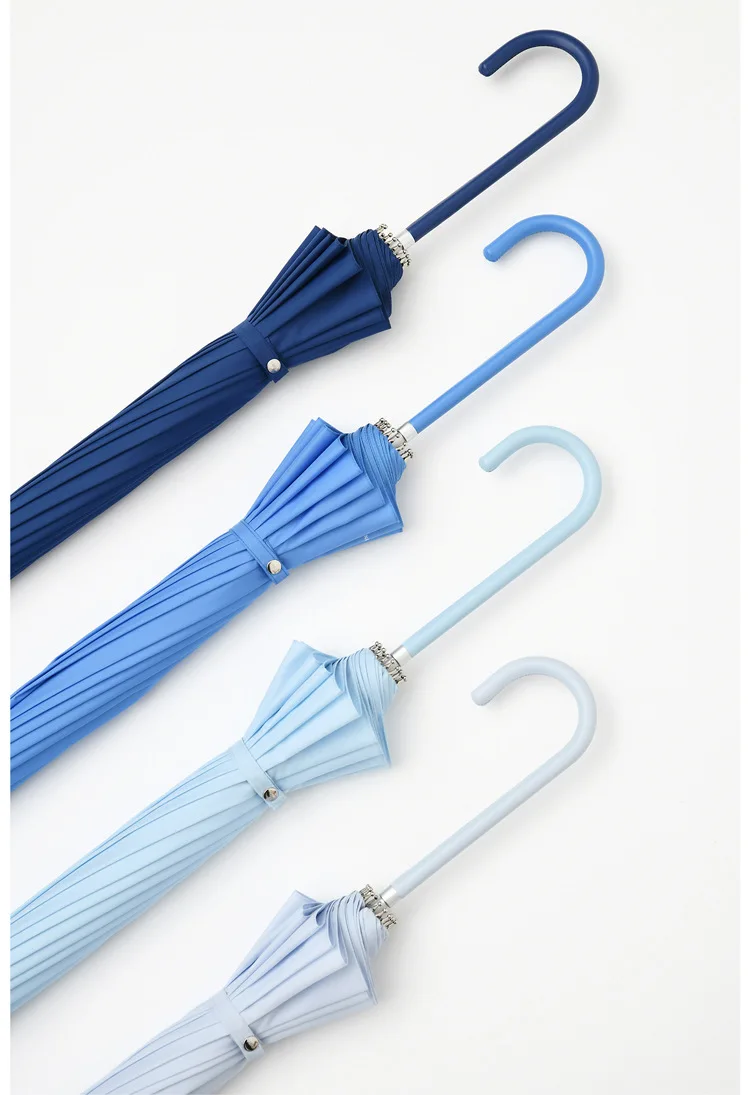 TIOHOH, новинка, небесно-голубой зонтик, для дождя, для женщин и мужчин, 16 K, ветрозащитный, длинная ручка, зонты, алюминиевая палочка, 190 T, тефлоновый, водонепроницаемый, Paraguas