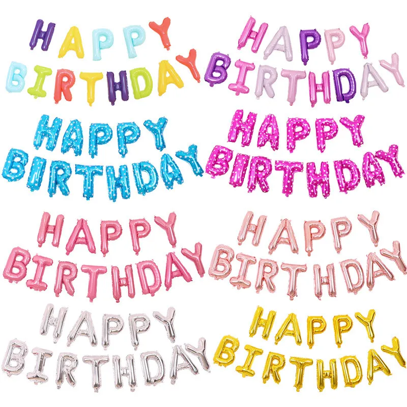 

16inch Pink Letter Balloon Rose Gold Silver Alphabet Balloon Wedding Red Foil Helium Letter Ballon Birthday Party Decoration Kid