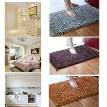Противоскользящий пушистые коврики Нескользящие мохнатый ковер Ванная комната дома Спальня коврик, напольный ковер