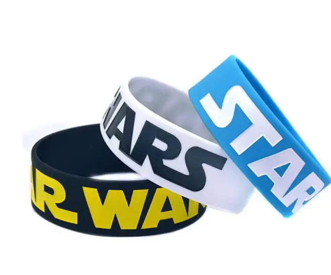 

50 pcs STAR WARS Filled in Colour Wristband Bracelet SH-19