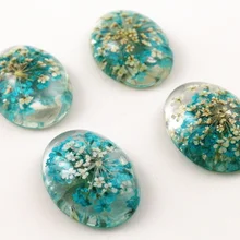 Новинка; модная обувь на каблуке 10 шт. 18x25 мм синий и белый цветок с плоской задней поверхностью для цветов из смолы кабошоны Камея G7-28