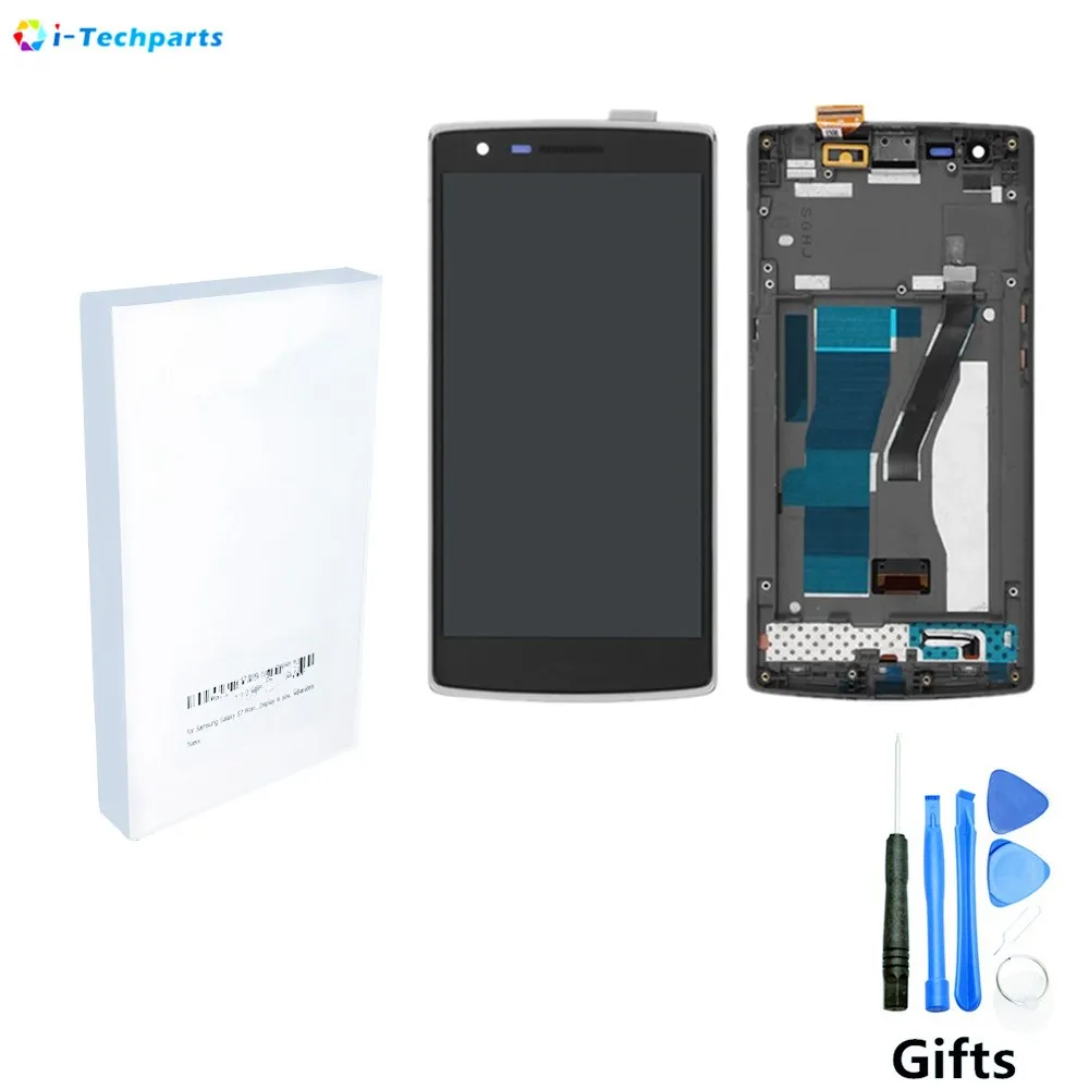 

Original For OnePlus One LCD Display+Touch Digitizer Screen Assembly Replacement with Frame for OnePlus 1 LCD Black