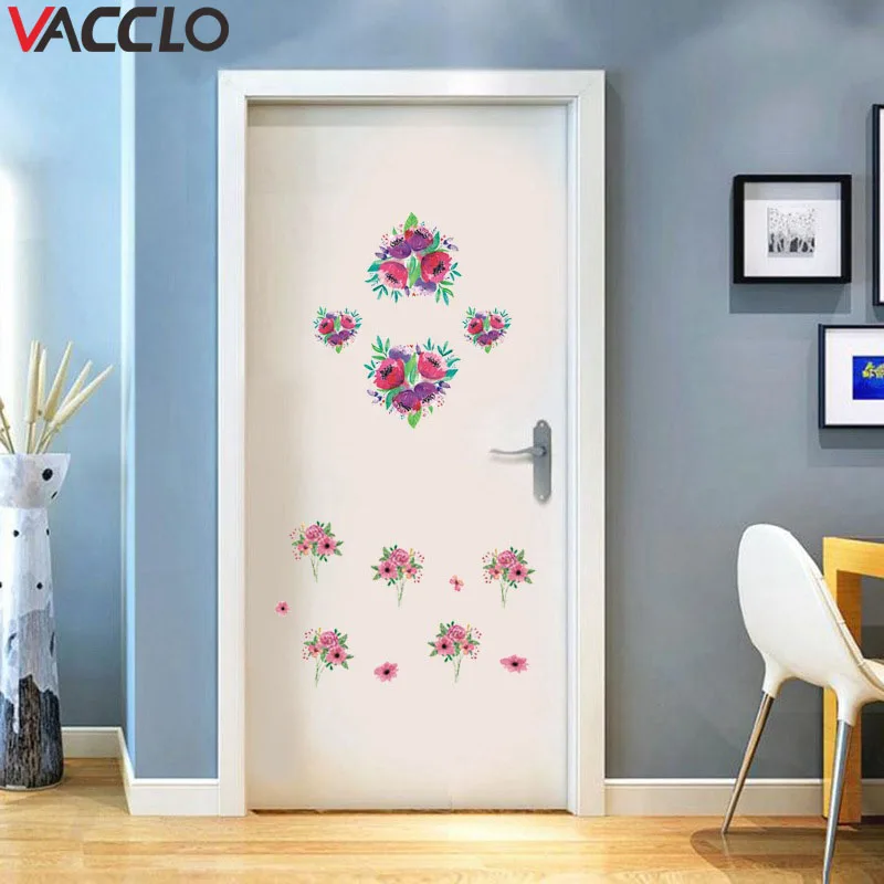 Etiqueta Engomada De La Pared De La Flor De Vacco Dia De San