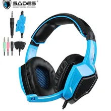 SADES SA920 PS4 Headset Gamer Game Earphones Gaming Headphones With Microphone for Xbox One/Xbox 360/TV/Tablet/iPad/Cell Phones