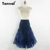 Tonval-falda de tutú Retro de crinolina para mujer, tutú Vintage Rockabilly de 1950S, faldas cortas de gasa para novia de boda ► Foto 3/6