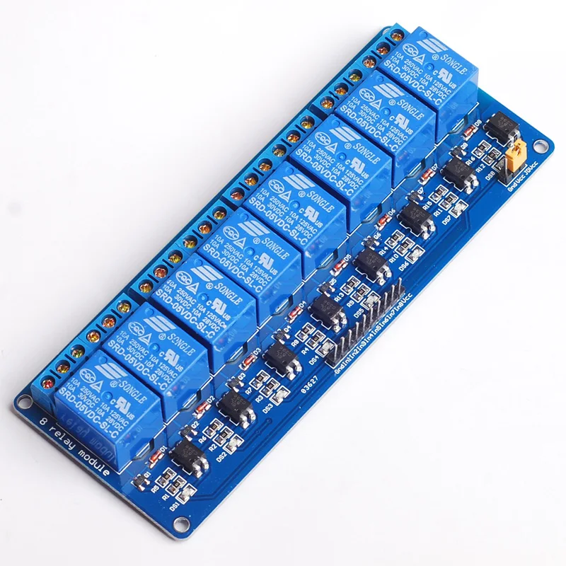 

12V 8 Channel Relay Module Board for PIC AVR MCU DSP ARM Electronic new original