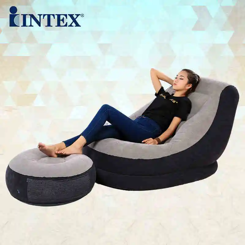 INTEX высокое качество складной сильный водонепроницаемый удобный надувной диван кемпинг надувной коврик