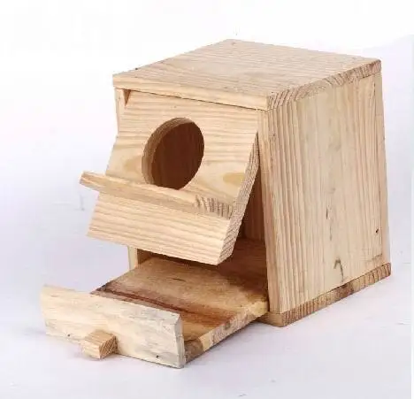 small wooden bird cage