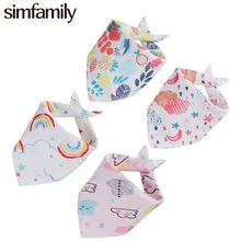 [Simfamily] 10 шт./лот, новые хлопковые детские babador bandana нагрудник, повязки на грудь для детей, шарф для девочек, для мальчиков Детские Нагрудники Слюнявчики детская бандана