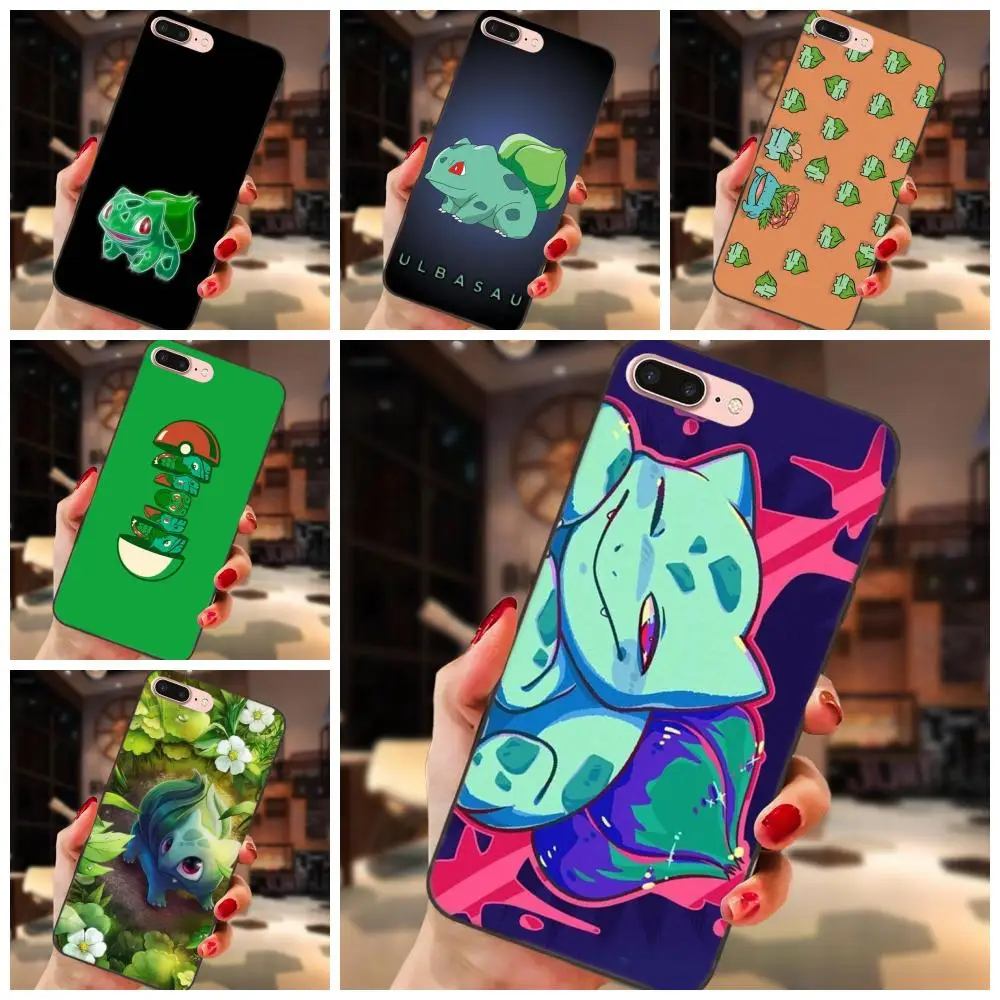 

For Apple iPhone X XS Max XR 4 4S 5 5S SE 6 6S 7 8 Plus TPU Mobile Case Pokemons Bulbasaur