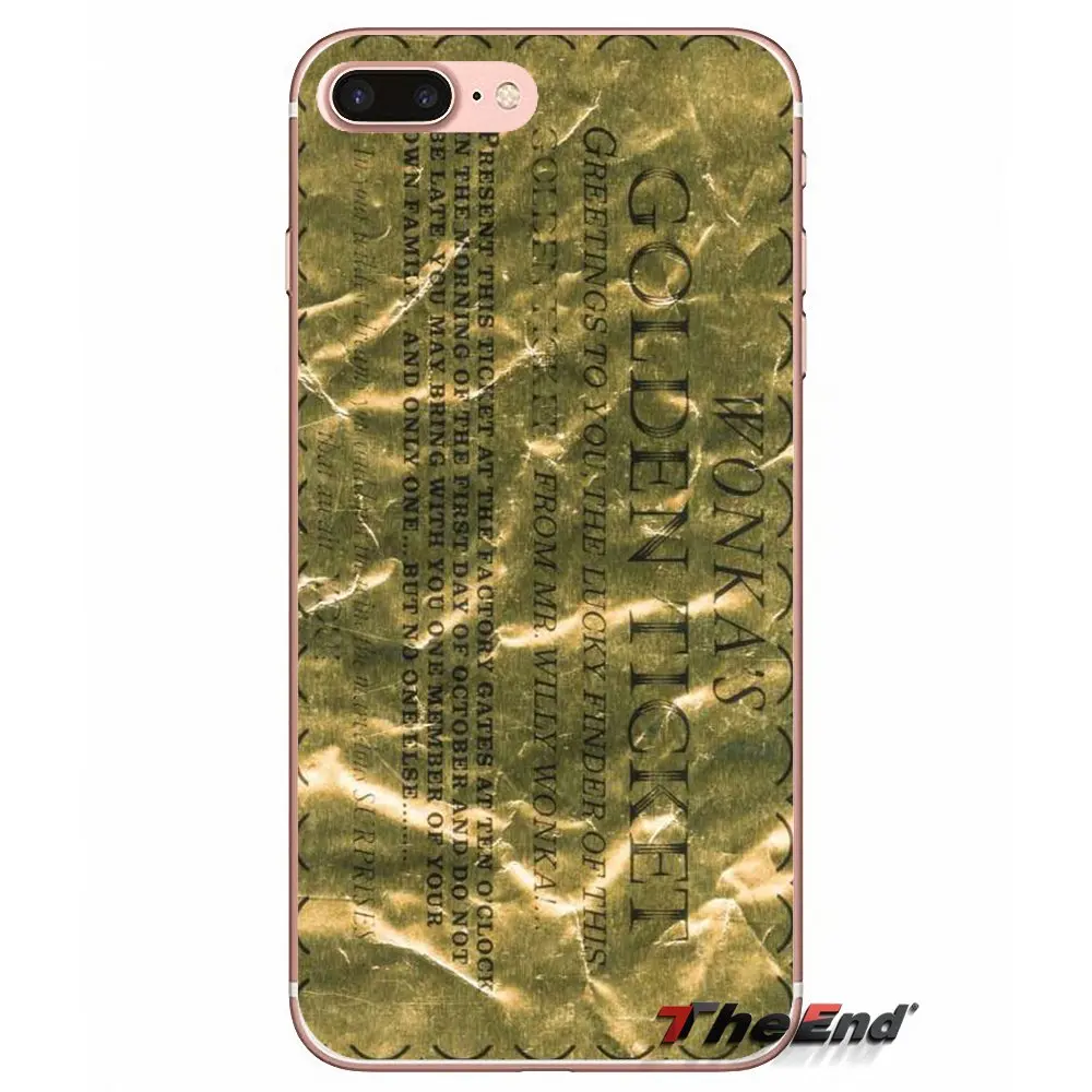 Для Samsung Galaxy S3 S4 S5 MINI S6 S7 edge S8 Plus Note 2 3 4 5 Grand Core Prime Willy Wonka Bar с золотым чехлом для