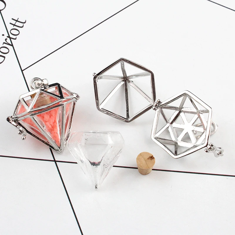 2 шт. медальон в форме сердца с наполняемым стеклом|diamond locket|fillable pendantsglass lockets |