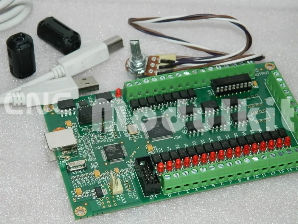 ЧПУ гравировальный контроллер USB Breakout Board 3 Axis Mach3 интерфейсный адаптер 200 кГц 4 оси шаговый Motion Card Модульный Набор CNC