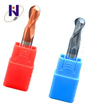 

JF mill cutter R1*4*D4*50*2F Solid Carbide 2 Flutes Ball Nose End Mill, Metric, 70HRC, PT Coated endmills For Hard Steel