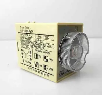 

220V Multi-range delay Time Timer Relay 3s ST3P A-C