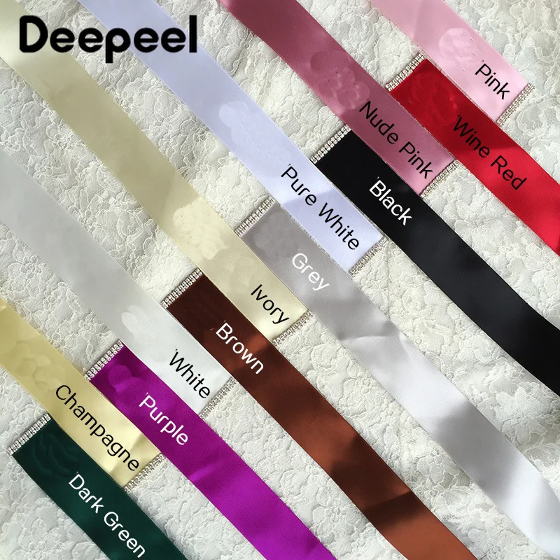 Deepeel 1 шт., 270X4 см, высококачественные роскошные стразы, широкие пояса, шелковый пояс с украшением в виде кристаллов, ручная работа, аксессуары для свадебного платья