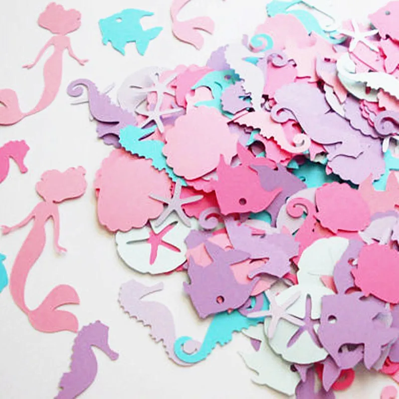 

Wedding Decoration Mermaid Confetti Girls Birthday Party Decrations Adult Kids DIY Background Wall Decor Mermaid Party Supplies