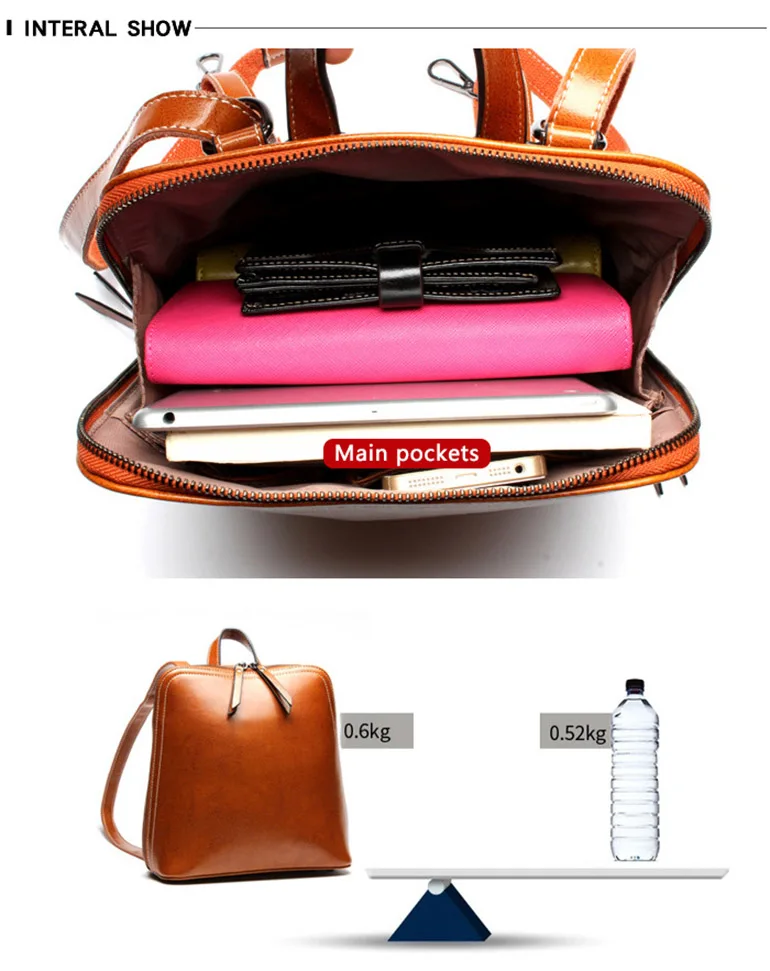 Фирменный дизайн, модные женские рюкзаки из натуральной кожи для девочек-подростков, высокое качество, сумка на плечо, женские школьные сумки на молнии