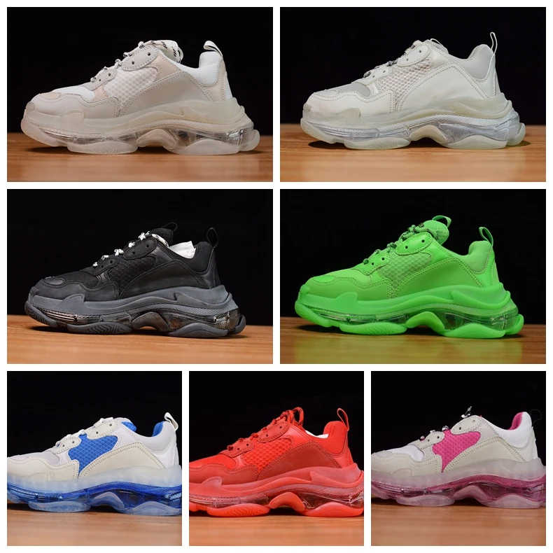 triple s clear sole grey