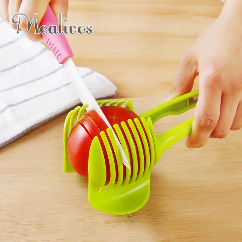 1 шт. пластиковый нож для нарезки томатов фруктов|tomato slicer|fruit cutterperfect slicer |