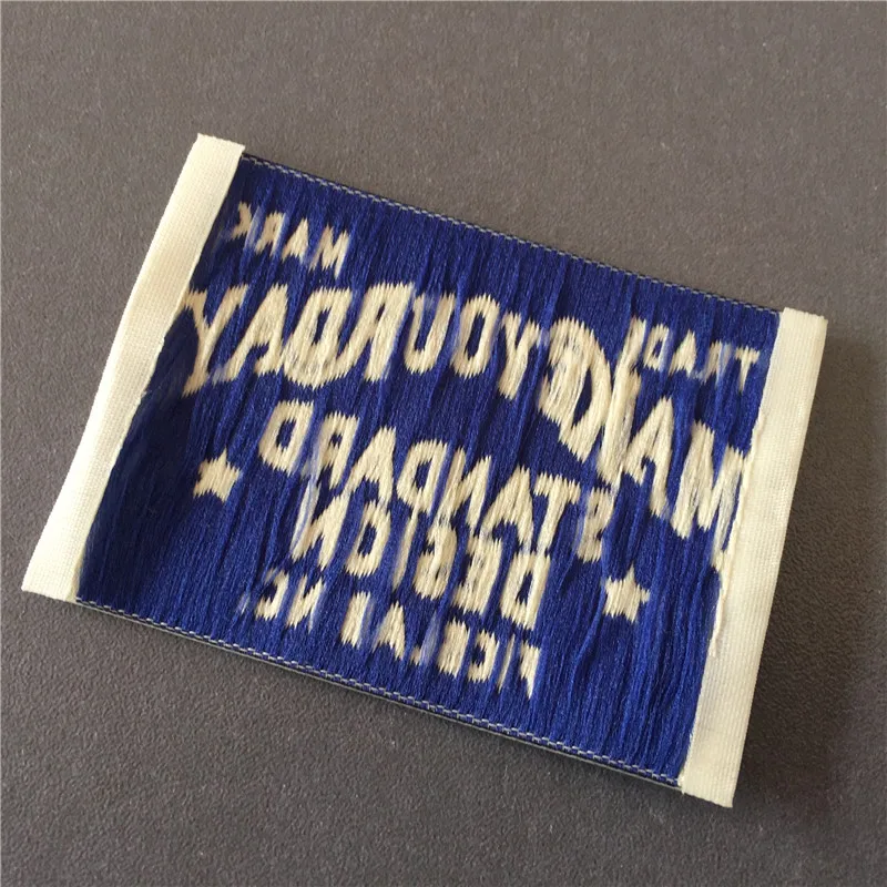 2019 новые модные тканые этикетки 5*7 см на заказ для стирки одежды|Наклейки одежду| |