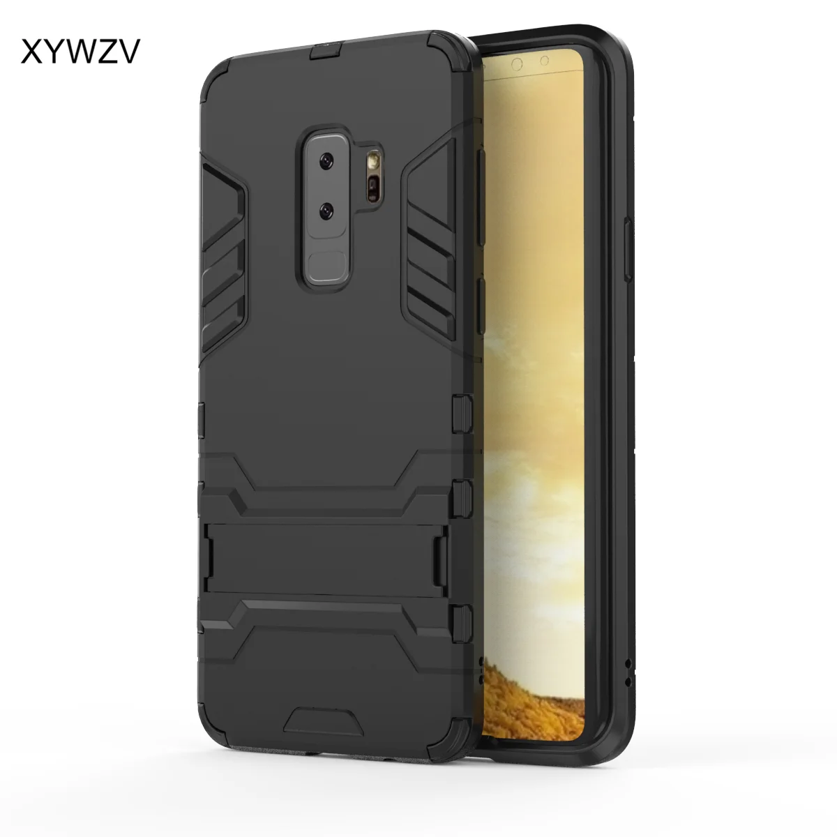 For Samsung Galaxy S9 Plus Case Luxury Armor Soft Silicone Hard Phone Cover |