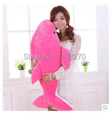 

stuffed animal 90 cm pink dolphin plush toy doll throw pillow birthday gift w3549
