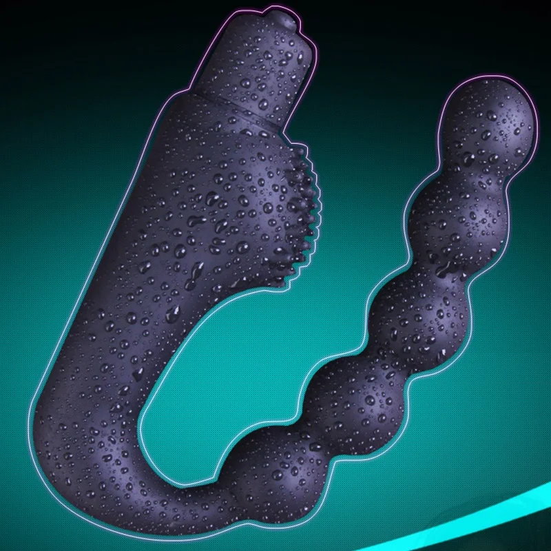 Vibrating Anal Plug Prostate Massager Beads Vibrator Silicone Butt Vibration Sex Toys for Men Woman Gay |