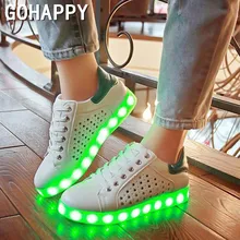 2017 Simulation Led Shoes For Adults Fashion High Quality Women LED Luminous Shoes Casual Shoe led women white shoe