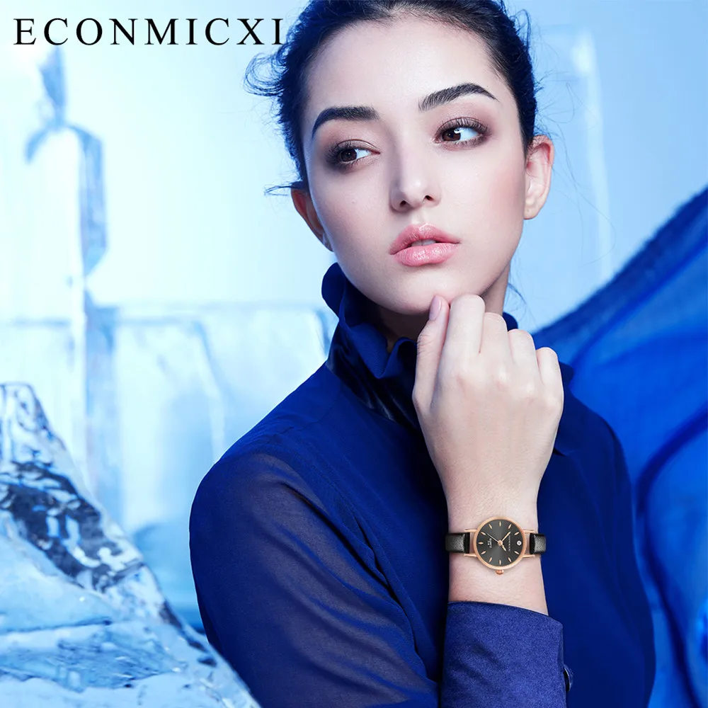 

Luxury Fashion Womens Wathes Fashion Women Leather Casual Watch Luxury Analog Quartz Crystal Wristwatch relogio femino