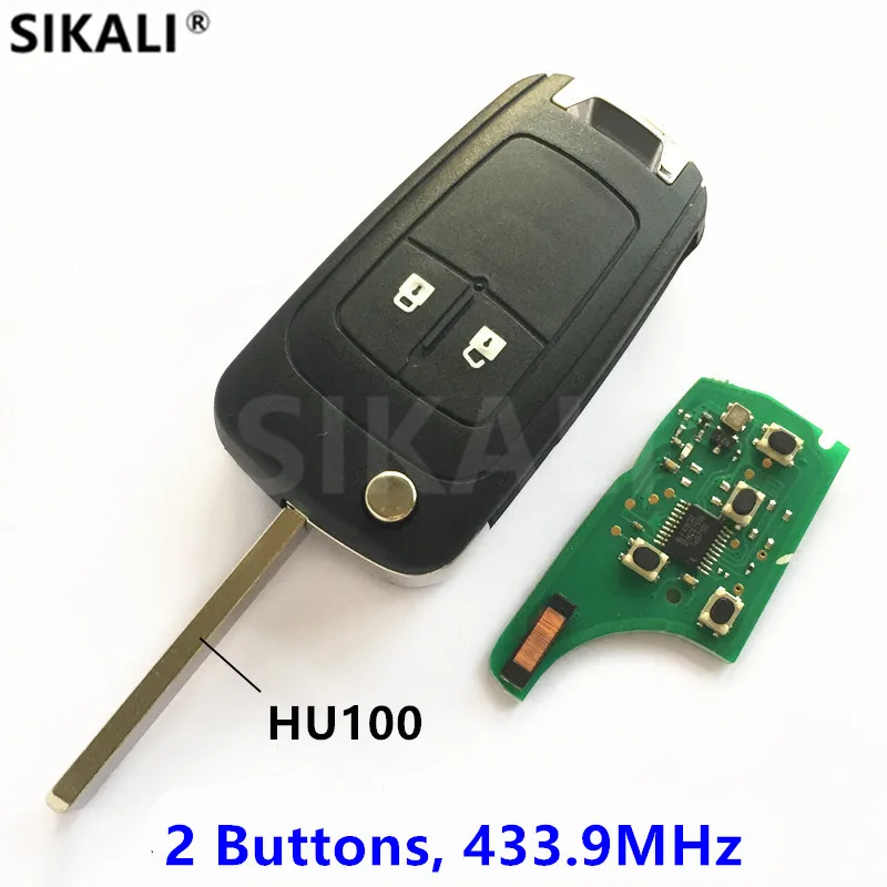 2 кнопки дистанционного ключа автомобиля для OPEL/VAUXHALL Astra J / Corsa E Insignia Zafira C 2009 2010 2011