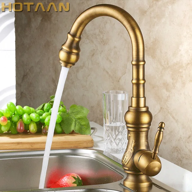 Antique Br Kitchen Faucet Bronze Finish Water Tap Swivel Antique Br Kitchen Faucet Bronze Finish Water Tap Swivel Spout Vanity Sink Mixer