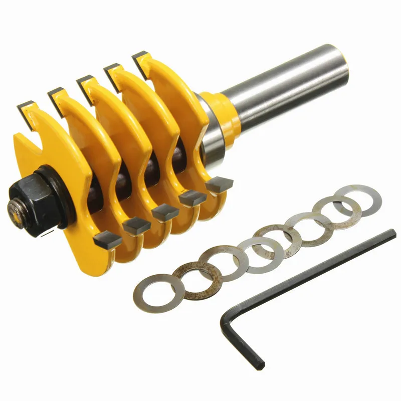  New Arrival Drill Bits Wood Router Bit Solid Hardened Steel Body Adjustable 5 Blade 3 Flute 1/2 inc