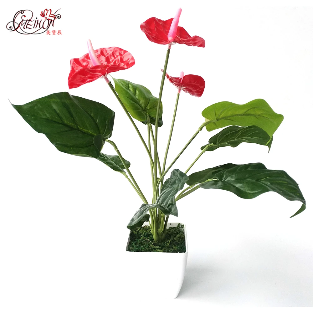 Download Artificial flamingo flower Bouquet Plastic fake Red plant ...