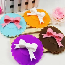 Модный милый пакулярный красивый бантик практичная безопасность Анти-пыль силиконовый чехол для чашки