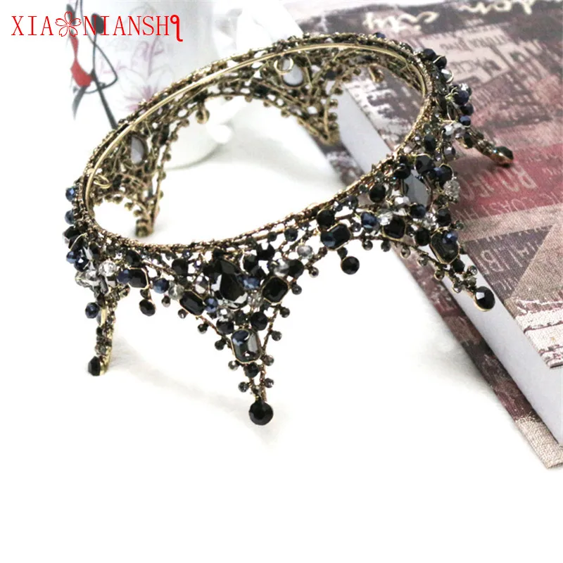 

XIAONIANSHI Baroque Crown Wedding Tiara Vintage Bridal Hair Accessories Hair Jewelry Alloy Tiaras Beauty Royal Crown Bridal Hair