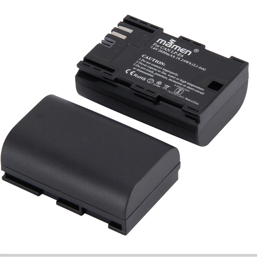 2600 мАч LP E6 LP-E6 LPE6 батарея для цифровой камеры+ USB lcd двойное зарядное устройство для Canon Mark II Mark III 6D 7D 60D 60Da 70D 80D 5DS 5D