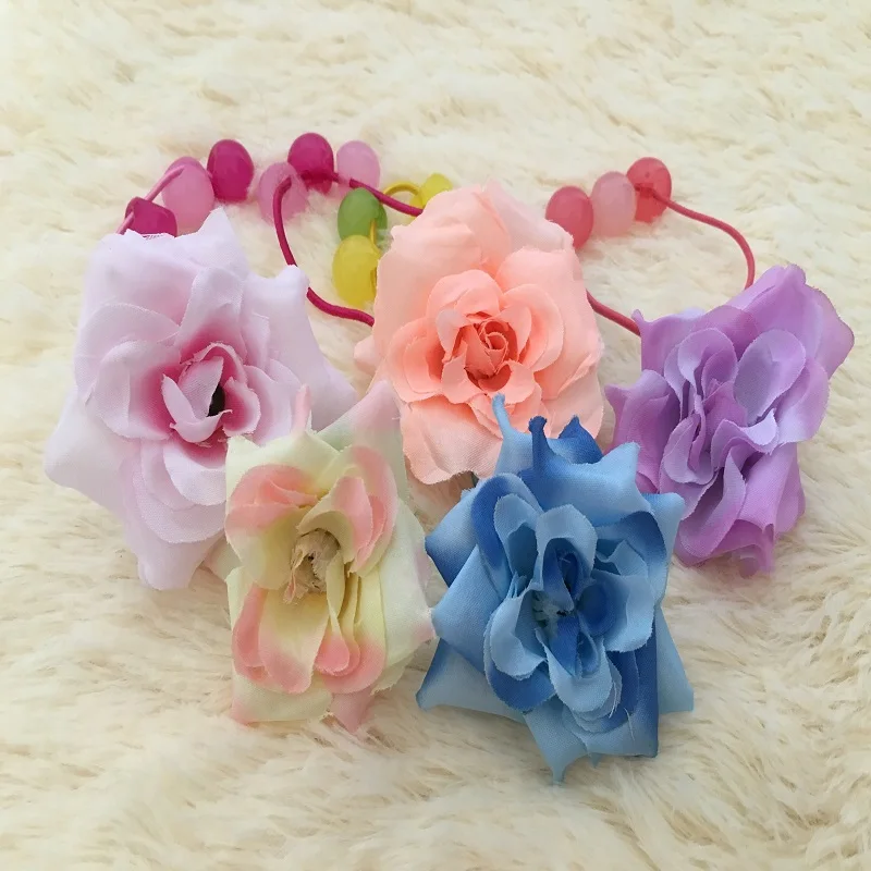 2016 headwear Accessories,1 Piece Flower Bead Elastic hair ...