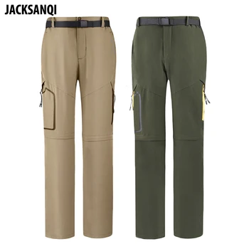 

JACKSANQI Men Spring Summer Quick Dry Pants Outdoor Hiking Camping Fishing Trekking Sport Elastic Breathable Trousers 4XL RA140