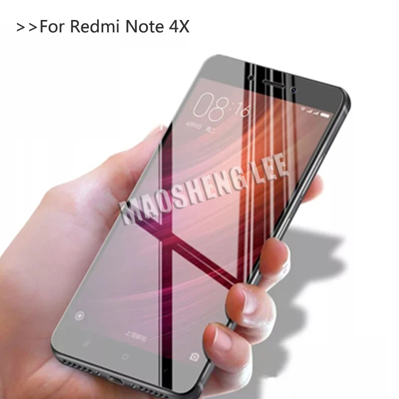 2 шт. закаленное стекло для Xiaomi Redmi Note 4X защита экрана 9H анти Blu Ray Защитная пленка
