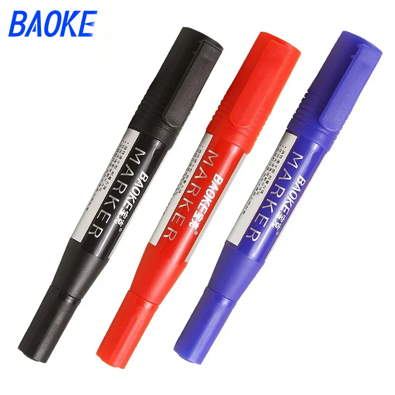 

8/12 Colors Dual Tips Oily Marker Pen Waterproof Permanent Sign Marker Pen Children Drawing Painting Pen Art Supplies MP210