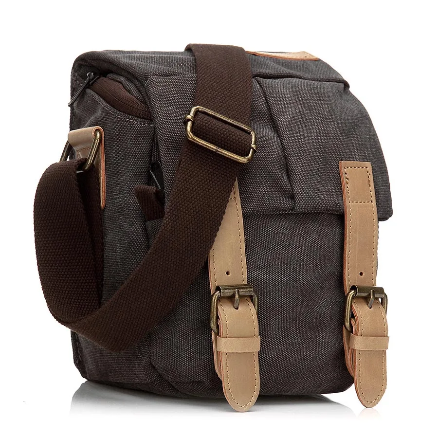 

Brand New Waterproof Canvas Casual Men's Cross Body Shoulder Bag Male Messenger Bags Handle Camera Bag Photographic Video Pack