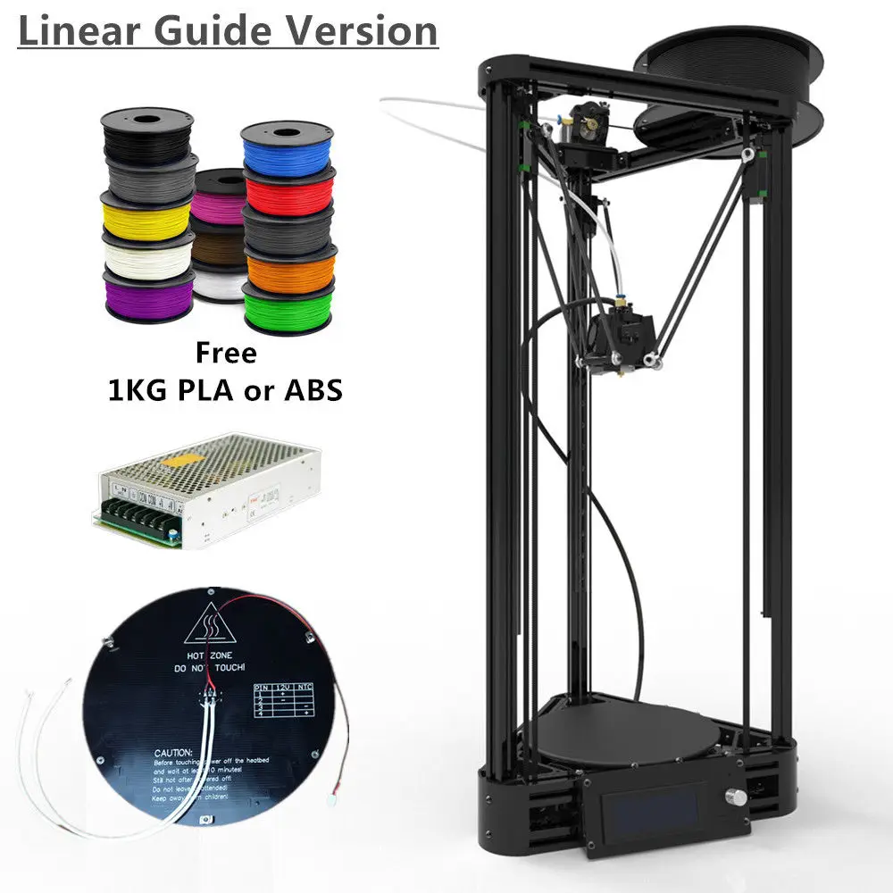 Auto Level Delta 3D Printer DIY Reprap Rostock Kossel ...