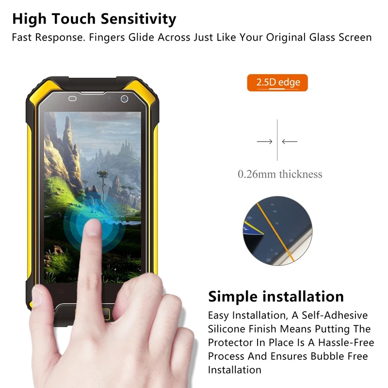 Закаленное стекло для Blackview BV6000 2.5D 0 26 мм 9H Премиум Защитная пленка из закаленного