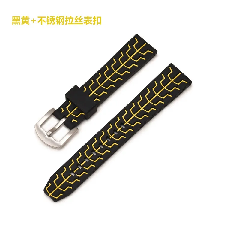 black and yellow NEW arrival silicon Watchband Bracelet Strap for SUUNTO 9 Suunto 9 Brao Suunto D5 Suunto spartan Sport Wrist HR Baro - Цвет: black and yellow